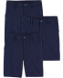 Kid 3-Pack Stretch Uniform Chino Shorts 12