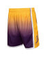 Фото #4 товара Men's Gold and Purple Los Angeles Lakers 2009/10 Hardwood Classics Fadeaway Reload 3.0 Swingman Shorts