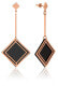 Elegant bicolor steel earrings