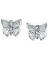 ფოტო #3 პროდუქტის Textured Butterfly Stud Earrings, Created for Macy's