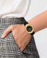 ფოტო #4 პროდუქტის Women's Three-Hand Quartz Echo Park Black Leather Strap 36mm