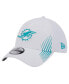 Фото #1 товара Men's White Miami Dolphins Active 39THIRTY Flex Hat