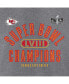 Фото #2 товара Women's Heather Gray Kansas City Chiefs Super Bowl LVIII Champions Under the Lights Tri-Blend 3/4-Sleeve T-shirt