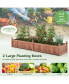 Wooden Raised Garden Bed Outdoor Rectangular Planter Box with Drainage Holes