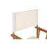 Garden chair Home ESPRIT White Brown Acacia 52 x 53 x 87 cm