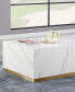 Фото #3 товара Zhuri 21" Faux Marble Square Coffee Table