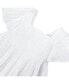 ფოტო #3 პროდუქტის Girls' Flutter Sleeve Eyelet Empire Dress, Infant