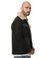 ფოტო #3 პროდუქტის Men's Shearling Bomber Jacket, Washed Brown With Champagne Wool