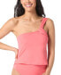 ფოტო #1 პროდუქტის Women's One-Shoulder Tankini Top