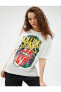 Фото #1 товара Футболка Koton Rolling Stones Printed Short Sleeve