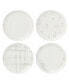 Фото #1 товара Oyster Bay Accent Plate Set, Set of 4
