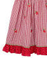 Toddler Girls Strawberry Flutter Sleeve Seersucker Dress