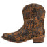 Roper Emma Floral Snip Toe Cowboy Womens Brown Casual Boots 09-021-1567-3264