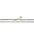 ფოტო #2 პროდუქტის 14k Yellow Gold Plated Light Blue Mineral Beads Bracelet with Freshwater Pearls for Kids/Teens