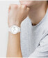 ფოტო #4 პროდუქტის Men's L 12.12. Chrono White Silicone Strap Watch 43mm
