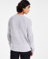 ფოტო #5 პროდუქტის Men's Plaited Crewneck Sweater, Created for Macy's