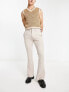 Фото #1 товара ASOS DESIGN skinny flared smart trousers in stone