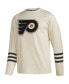 ფოტო #3 პროდუქტის Men's Cream Philadelphia Flyers AEROREADY Pullover Sweater