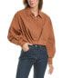 Фото #1 товара Oat New York Cropped Blouse Women's Brown M