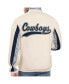 Фото #2 товара Men's White Dallas Cowboys Vintage-like Rebound Full-Zip Track Jacket