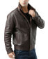 ფოტო #2 პროდუქტის Men's Men Brandon Leather Bomber Jacket