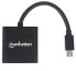 Фото #6 товара Manhattan Mini DisplayPort 1.2a to HDMI Adapter Cable - 4K@60Hz - Active - 19.5cm - Male to Female - Black - Three Year Warranty - Polybag - Mini DisplayPort - HDMI Type A (Standard) - Male - Female - Straight - Straight