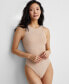 Фото #1 товара Women's Seamless Thong Bodysuit, Created for Macy's