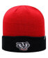 ფოტო #2 პროდუქტის Men's Red and Black Wisconsin Badgers Core 2-Tone Cuffed Knit Hat