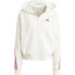 Толстовка с цельнозиповой застежкой ADIDAS Future Icons 3 полоски Off White / Bright Red, XL - фото #4