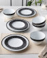 Фото #29 товара Rill 4 Piece Dinner Plate Set, Service for 4