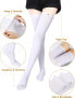 Фото #4 товара SATINIOR Extra Long Socks, Thigh High Cotton Socks, Extra Long Boot Socks for Women