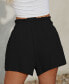 Women's Smocked Paperbag Waist Shorts