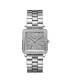 ფოტო #8 პროდუქტის Women's Cristal Quartz Silver Stainless Steel Watch Set, 28mm