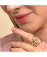 ფოტო #2 პროდუქტის Women's Gold Abstract Twist Open Ring