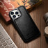Фото #13 товара Etui pokryte naturalną skórą do iPhone 14 Pro Max Leather Oil Wax czarny