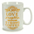 Фото #2 товара Кружка Mug Coffee Фарфор Позолоченный Белый 500 ml 24 штук