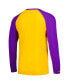 Фото #4 товара Men's Gold LSU Tigers Legendary Slub Raglan Long Sleeve T-shirt