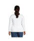 Plus Size Lightweight Fitted Long Sleeve Turtleneck Tee