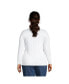 ფოტო #2 პროდუქტის Plus Size Lightweight Fitted Long Sleeve Turtleneck Tee