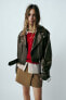 Фото #8 товара Куртка из экокожи ZARA - Модель Faux leather jacket