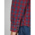 JACK & JONES Blu David Check Western long sleeve shirt