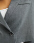 Фото #4 товара Pretty Lavish cropped tailored blazer co-ord in grey melange