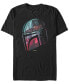 Фото #2 товара Star Wars Men's Mandalorian Helmet Reflection T-shirt