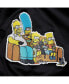 Фото #4 товара Men's Black The Simpsons Couch Satin Full-Snap Jacket