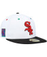 Фото #1 товара Men's White, Black Chicago White Sox 95th Anniversary Primary Eye 59FIFTY Fitted Hat