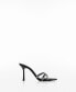 ფოტო #2 პროდუქტის Women's Rhinestone Straps Heeled Sandals