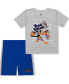 Фото #1 товара Toddler Gray Space Jam T-Shirt and Shorts Set