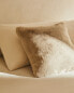 Фото #6 товара Faux fur cushion cover