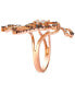 Crazy Collection® Chocolate Diamond & Nude Diamond Swirl Statement Ring (1-1/2 ct. t.w.) in 14k Rose Gold