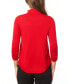 Фото #4 товара Women's Ruched-Sleeve Funnel-Neck Sweater